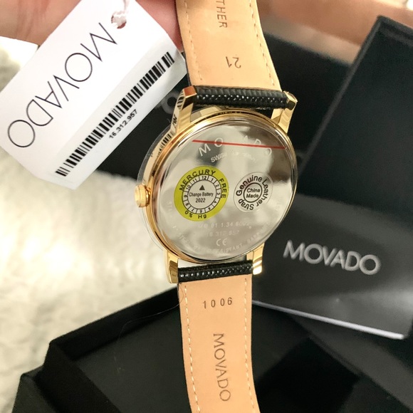 NWT authentic MOVADO unisex classic watch - Picture 7 of 7